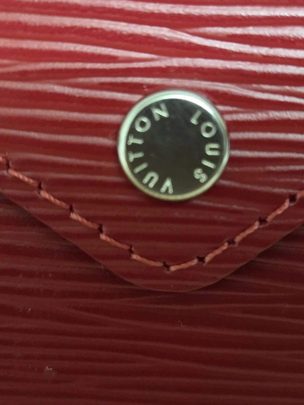 LV Red Epi Medium Kiragami Envelope
